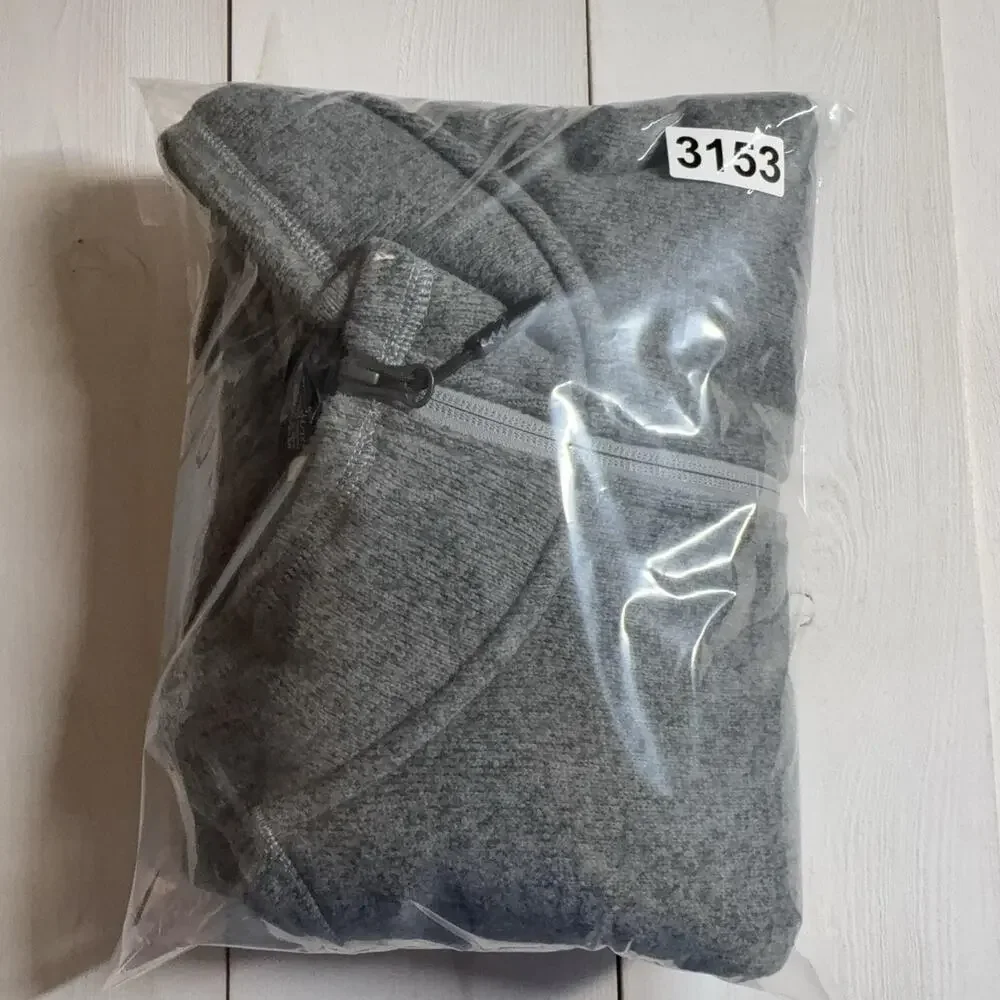 The North Face Fleece Vest Mens 2XL Gray Full Zip Lined Pockets Stand Collar